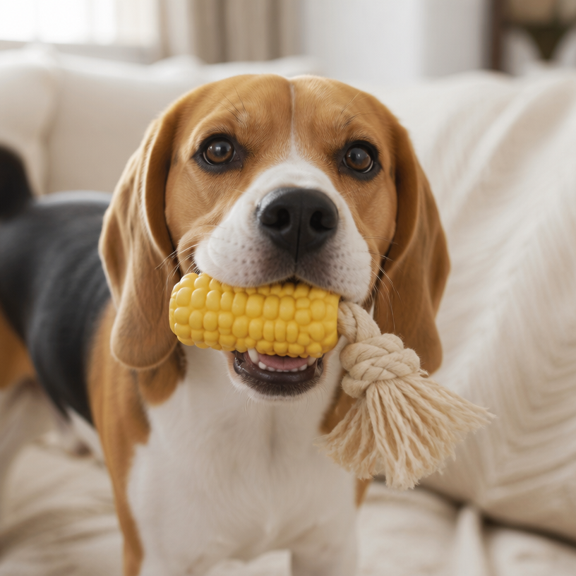 Beagle enjoying CobCalm
